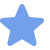 Minimalist blue star design